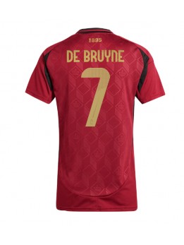 Billige Belgia Kevin De Bruyne #7 Hjemmedrakt Dame EM 2024 Kortermet